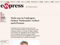 Bild zum Artikel: Nicht nur in Umfragen: Grüner Vizekanzler verliert auch Prozess