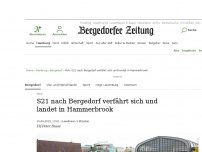 Bild zum Artikel: HVV: S21 nach Bergedorf verfährt sich und landet in Hammerbrook