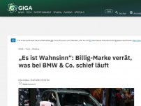 Bild zum Artikel: „Es ist Wahnsinn“: Billig-Marke zeigt, was bei BMW & Co. schief läuft