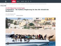 Bild zum Artikel: 10.000 Migranten in drei Tagen: Lampedusa - alles Schuld der Deutschen, meint Meloni