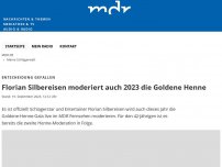 Bild zum Artikel: Florian Silbereisen moderiert auch 2023 die Goldene Henne