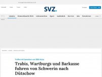 Bild zum Artikel: Vierzig Trabis, Wartburgs und Barkasse fuhren von Schwerin nach Dütschow