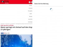 Bild zum Artikel: Opfer lag schon auf Boden - Mann springt mit Anlauf auf Kopf von 27-Jährigen