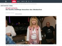 Bild zum Artikel: Bill geht als Barbie: Die Kaulitz-Zwillinge besuchen das Oktoberfest