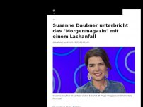 Bild zum Artikel: Lachanfall: Nachrichtensprecherin Susanne Daubner unterbricht die 'Tagesschau'