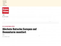 Bild zum Artikel: Höchste Rutsche Europas auf Donauturm montiert