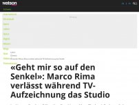 Bild zum Artikel: «Geht mir so auf den Senkel»: Marco Rima verlässt während TV-Aufzeichnung das Studio