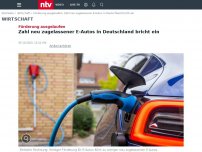 Bild zum Artikel: Gesamtmarkt schwächelt: Zahl neu zugelassener E-Autos in Deutschland bricht ein