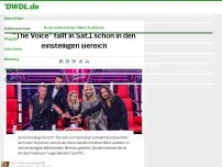 Bild zum Artikel: 'The Voice' fällt in Sat.1 schon in den einstelligen Bereich