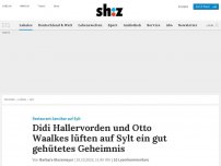 Bild zum Artikel: Didi Hallervorden und Otto Waalkes lüften auf Sylt ein gut gehütetes Geheimnis
