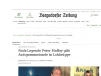 Bild zum Artikel: Prominenter Besuch: Rock-Legende Peter Maffay gibt Autogrammstunde in Lohbrügge