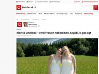 Bild zum Artikel: Bianca und Ines – zwei Frauen haben in St. Aegidi Ja gesagt