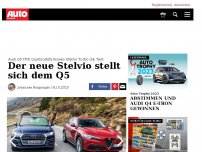 Bild zum Artikel: Neuer Alfa Stelvio gegen Audi Q5