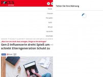 Bild zum Artikel: „Man hat uns doch dazu erzogen, Dinge zu hinterfragen“ - Vertreterin der Gen Z dreht jetzt Spieß um – schiebt Elterngeneration Schuld zu