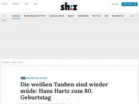 Bild zum Artikel: Die weißen Tauben sind wieder müde: Hans Hartz zum 80. Geburtstag