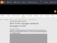 Bild zum Artikel: Nach Kritik: Heusgen bedauert Aussagen im ZDF
