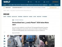 Bild zum Artikel: Deutschland laut „Lonely Planet“ 2024 keine Reise wert