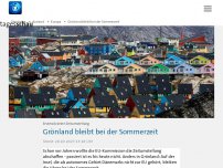 Bild zum Artikel: Grönland stellt erstmals nicht auf Winterzeit um