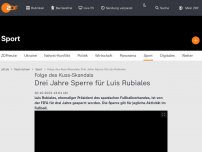 Bild zum Artikel: Drei Jahre Sperre für Luis Rubiales