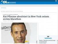 Bild zum Artikel: Tolle Zeit von 3 Stunden und 33 Minuten: Kai Pflaume absolviert in New York seinen ersten Marathon