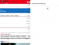 Bild zum Artikel: Torsten Lieberknecht - Darmstadt vorerst ohne Trainer - Frau von Bundesliga-Coach erleidet Schlaganfall