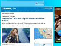Bild zum Artikel: Schwerkranke Céline Dion singt bei erstem öffentlichem Auftritt