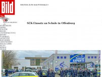 Bild zum Artikel: Großeinsatz der Polizei läuft - Schüsse vor Schule in Offenburg