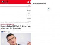 Bild zum Artikel: Koalition mit SPD angestrebt - Hessen-Beben! CDU wirft Grüne nach 10 Jahren aus der Regierung