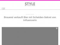 Bild zum Artikel: Brauerei verkauft Bier mit Scheiden-Sekret von Influencerin