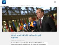 Bild zum Artikel: Bund will Mittel für Waffenhilfen an die Ukraine verdoppeln