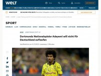 Bild zum Artikel: Dortmunds Nationalspieler Adeyemi will nicht für Deutschland auflaufen