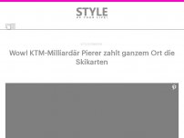 Bild zum Artikel: Wow! KTM-Milliardär Pierer zahlt ganzem Ort die Skikarten