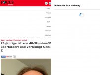 Bild zum Artikel: Nach wenigen Monaten im Job - Piper (23) ist von 40-Stunden-Woche überfordert und verteidigt Generation Z