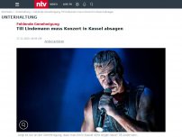 Bild zum Artikel: Fehlende Genehmigung: Till Lindemann muss Konzert in Kassel absagen