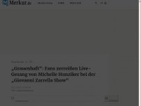 Bild zum Artikel: „Grauenhaft“: Fans zerreißen Live-Gesang von Michelle Hunziker bei der „Giovanni Zarrella Show“