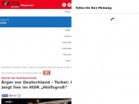 Bild zum Artikel: Zeichen der Rechtsextremen - Ärger vor Deutschland - Türkei: Fan zeigt live im WDR „Wolfsgruß“
