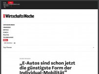 Bild zum Artikel: Dienstwagen: „Die Akzeptanz von Elektroautos in Firmenflotten wächst“