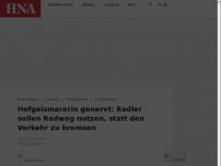 Bild zum Artikel: Hofgeismarerin genervt: Radler sollen Radweg nutzen statt Verkehr bremsen