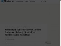 Bild zum Artikel: Nürnberger Dönerladen setzt Zeichen der Menschlichkeit: Kostenlose Mahlzeiten für Bedürftige