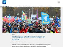 Bild zum Artikel: Berlin: Tausende demonstrieren gegen Waffenlieferungen an Ukraine