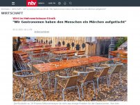 Bild zum Artikel: Wirt im Mehrwertsteuer-Streik: 'Wir Gastronomen haben den Menschen ein Märchen aufgetischt'