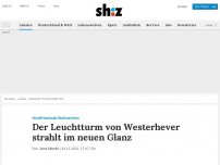 Bild zum Artikel: Der Leuchtturm von Westerhever strahlt im neuen Glanz