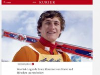 Bild zum Artikel: Was Ski-Legende Franz Klammer von Maier und Hirscher unterscheidet
