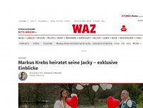 Bild zum Artikel: Hochzeit: Markus Krebs heiratet seine Jacky – exklusive Einblicke