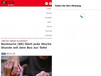 Bild zum Artikel: „Hilft mir, hierher zu kommen“ - Rentnerin (90) fährt jede Woche eine Stunde mit dem Bus zur Tafel