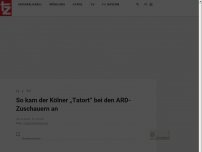 Bild zum Artikel: So kam der Kölner „Tatort“ bei den ARD-Zuschauern an