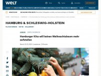 Bild zum Artikel: Hamburger Kita will keinen Weihnachtsbaum mehr aufstellen