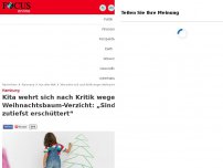Bild zum Artikel: Hamburg - Kita streicht Weihnachtsbaum im Sinne der Religionsfreiheit und tritt Kritik los