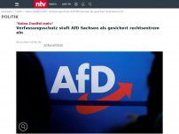 Bild zum Artikel: Breaking News: Landesverfassungsschutz stuft sächsische AfD als gesichert rechtsextrem ein