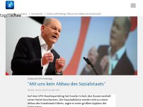 Bild zum Artikel: Scholz auf Parteitag: 'Mit kein Abbau des Sozialstaats'